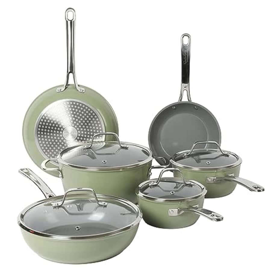 Sur La Table Kitchen Essentials 10 Piece PFA Free Non-Toxic Titanium Ceramic Nonstick Interior for $140 Sur La Table Kitchen Essentials 10 Piece PFA Free Non-Toxic Titanium Ceramic Nonstick Interior for $140