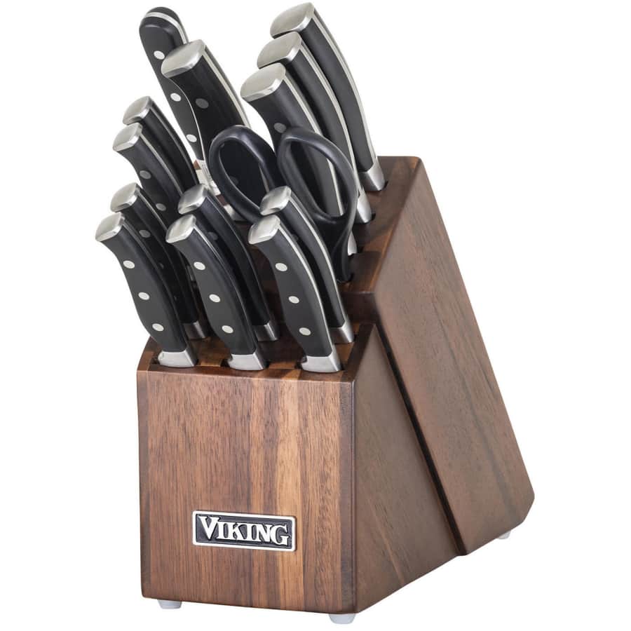 Viking 15-Piece Knife Set w/ Wood Block for $100 for members