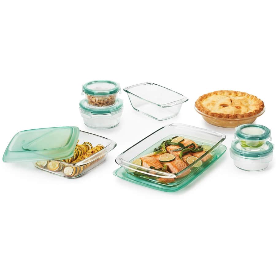OXO Good Grips Bake, Serve, and Store 14-Piece Glass Bakeware Set for $62