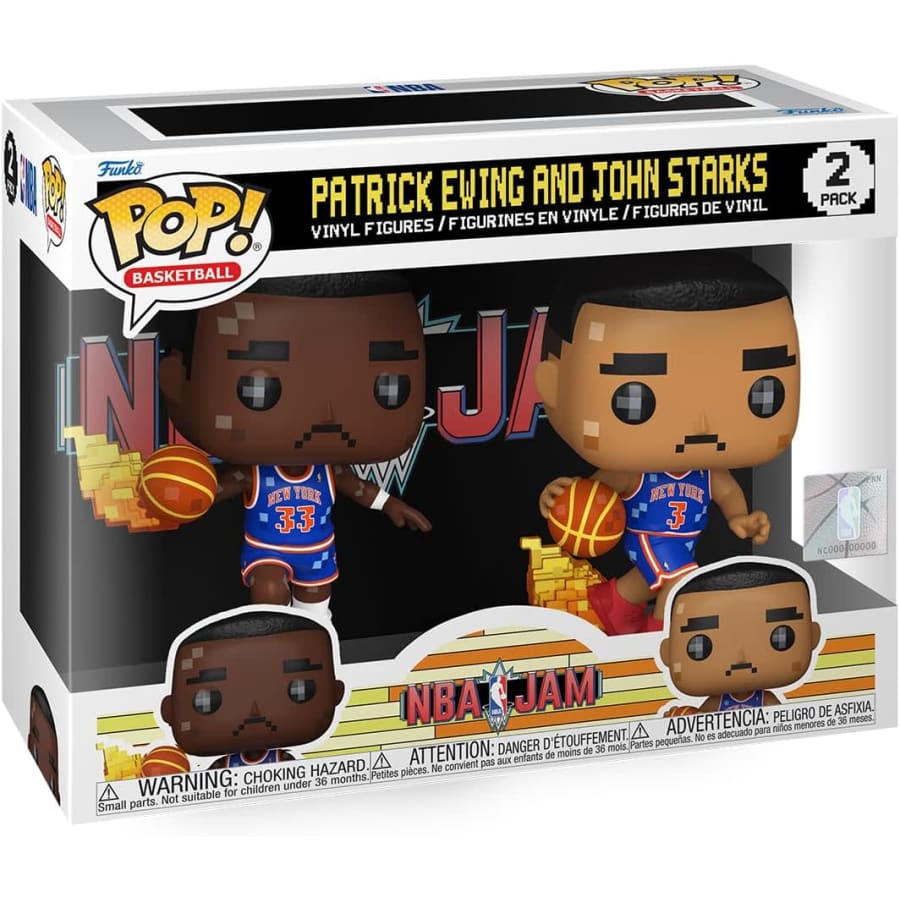 Funko Pop! NBA Jam: Knicks Patrick Ewing and John Starks 2-Pack for $19