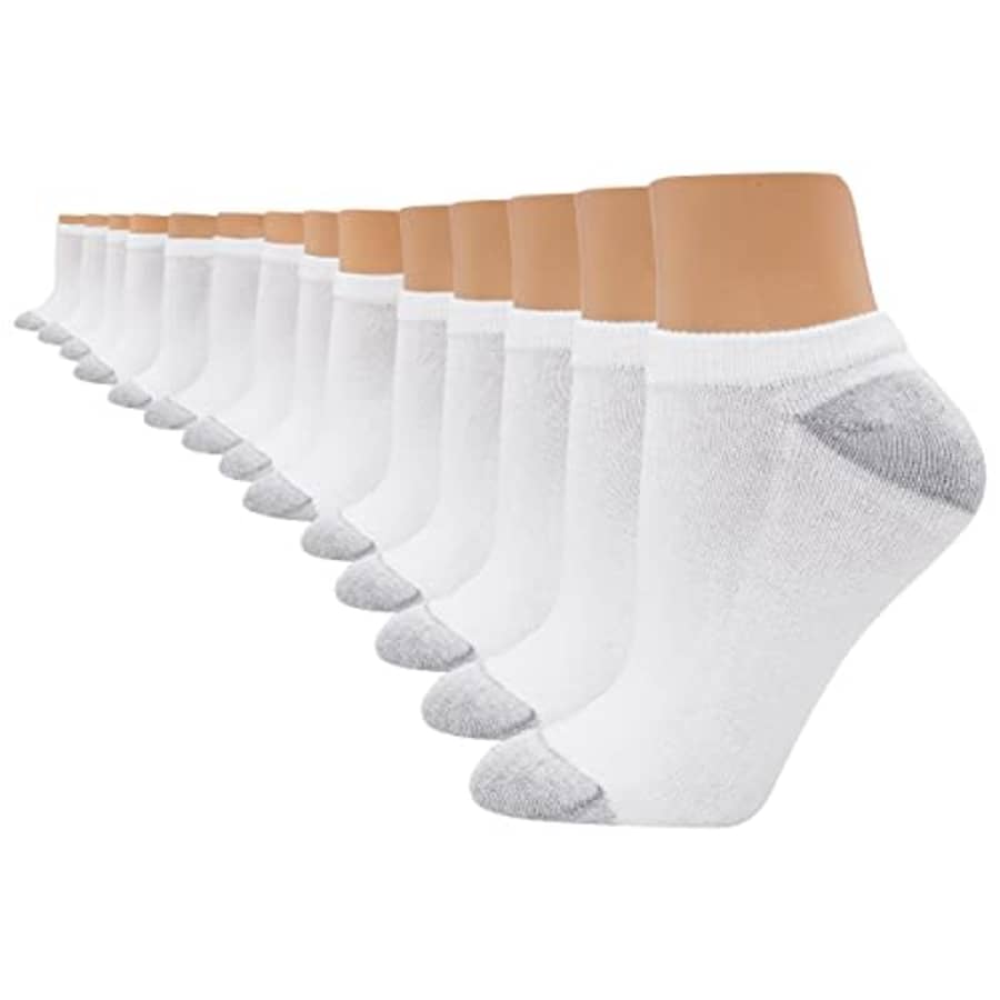 Hanes Women's Value Show Socks, Available in 10 and 14-Packs, White-14, 5-9 for $17 Hanes Women's Value Show Socks, Available in 10 and 14-Packs, White-14, 5-9 for $17