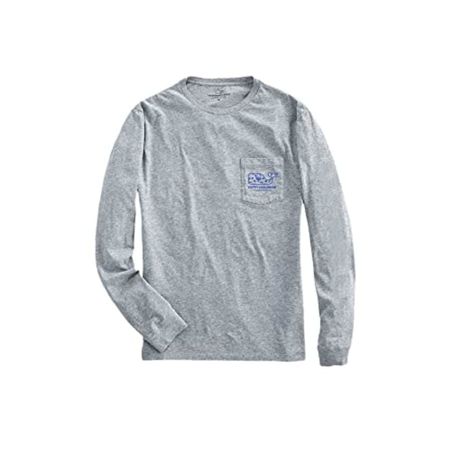 vineyard vines Men's Hanukkah Icon Whale Fill Pocket T-Shirt, Gray Heather, X-Small for $35 vineyard vines Men's Hanukkah Icon Whale Fill Pocket T-Shirt, Gray Heather, X-Small for $35