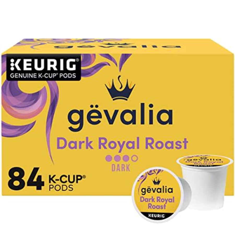 Gevalia Dark Royal Roast K-Cup Coffee Pods (84 ct Box) for $49 Gevalia Dark Royal Roast K-Cup Coffee Pods (84 ct Box) for $49