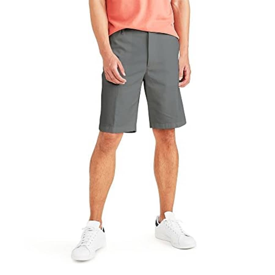 Dockers Men's Perfect Classic Fit Shorts, (New) Cool Gray-Performamce, 31 for $18