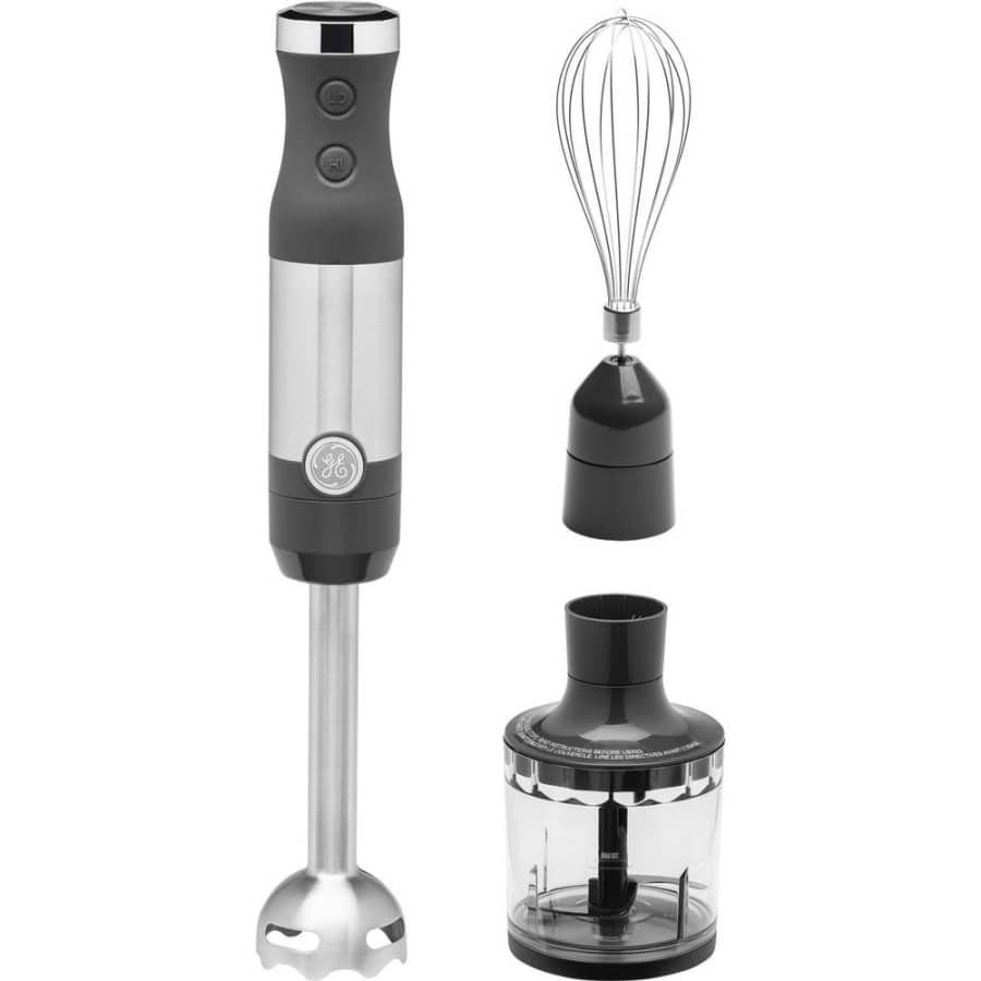 GE 2-Speed Stainless Steel Immersion Blender w/ Accessories for $53 GE 2-Speed Stainless Steel Immersion Blender w/ Accessories for $53