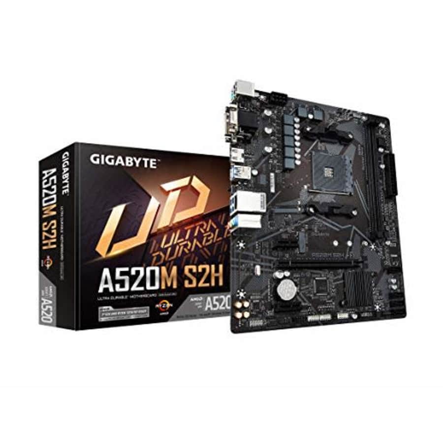Gigabyte A520M S2H (AMD Ryzen AM4/MicroATX/4+3 Phases Digital PWM/Gigabyte Gaming GbE LAN/NVMe PCIe for $70 Gigabyte A520M S2H (AMD Ryzen AM4/MicroATX/4+3 Phases Digital PWM/Gigabyte Gaming GbE LAN/NVMe PCIe for $70