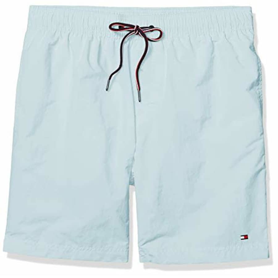 Tommy Hilfiger Men's 7" Swim Trunks, Corydalis Blue, XL for $23