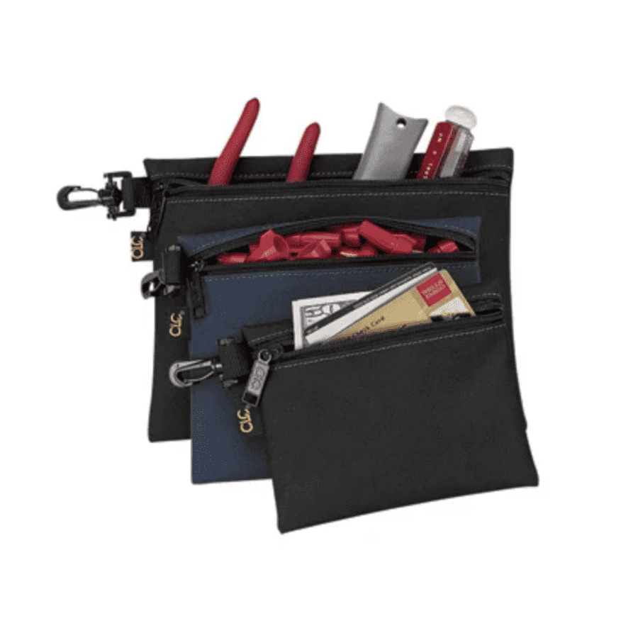 Multipurpose Clip-On Zippered Bags 3-Piece Set for $5