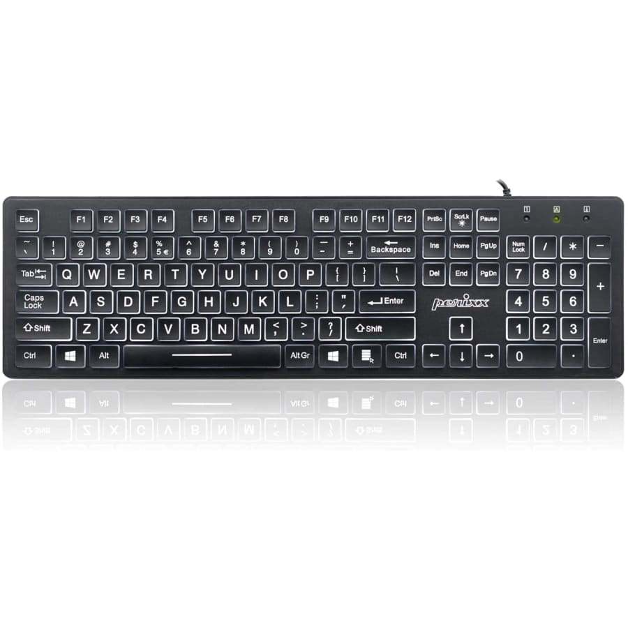 Perixx Periboard-317 Wired Backlit USB Keyboard for $20