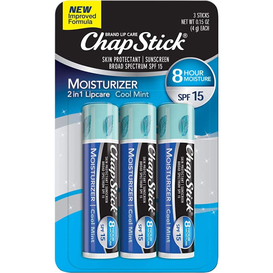 ChapStick Moisturizer Lip Balm 3-Pack for $2.16 via Sub. & Save ChapStick Moisturizer Lip Balm 3-Pack for $2.16 via Sub. & Save
