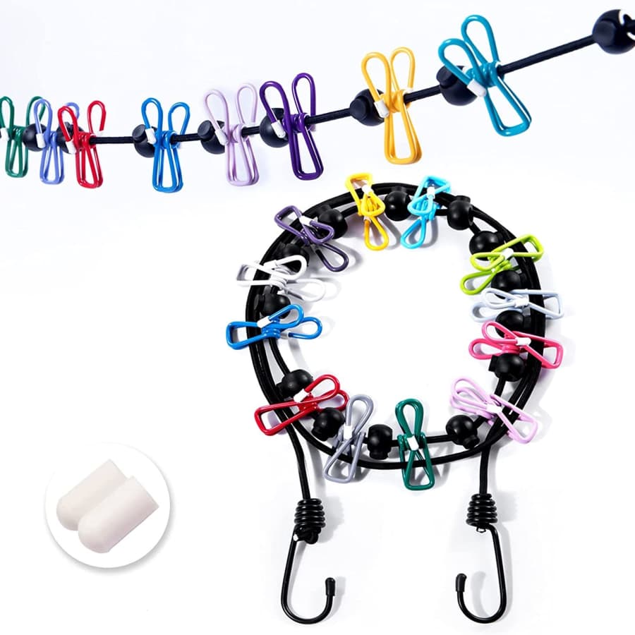 Ulfsaar Portable Clothesline w/ Clothespins for $10 Ulfsaar Portable Clothesline w/ Clothespins for $10