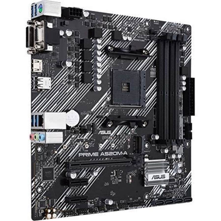 ASUS Prime A520M-A/CSM Desktop Motherboard - AMD Chipset - Socket AM4-128 GB DDR4 SDRAM Maximum RAM for $119