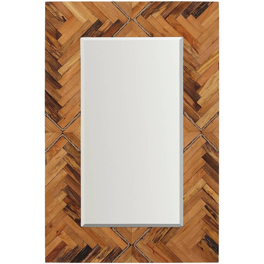 Stone & Beam Rustic Wood and Rope Geo Mirror for $66 Stone & Beam Rustic Wood and Rope Geo Mirror for $66