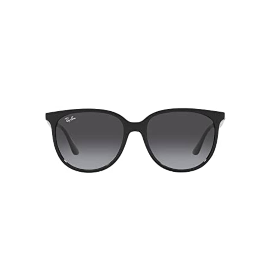Ray-Ban Women's RB4378F Low Bridge Fit Square Sunglasses, Black/Grey Gradient, 54 mm for $113
