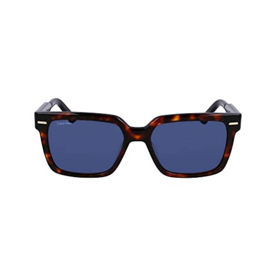 CALVIN KLEIN Men's CK22535S Rectangular Sunglasses, Dark Havana, One Size for $107 CALVIN KLEIN Men's CK22535S Rectangular Sunglasses, Dark Havana, One Size for $107
