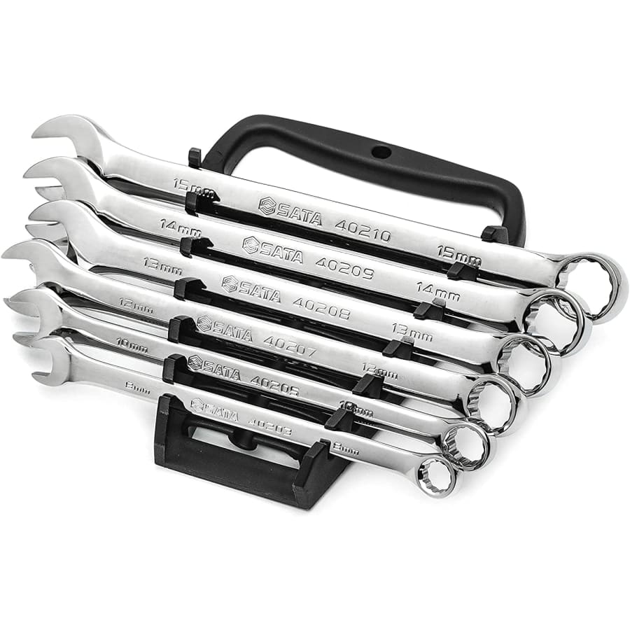 SATA 6-Piece Full-Polish Metric Combination Wrench Set for $33
