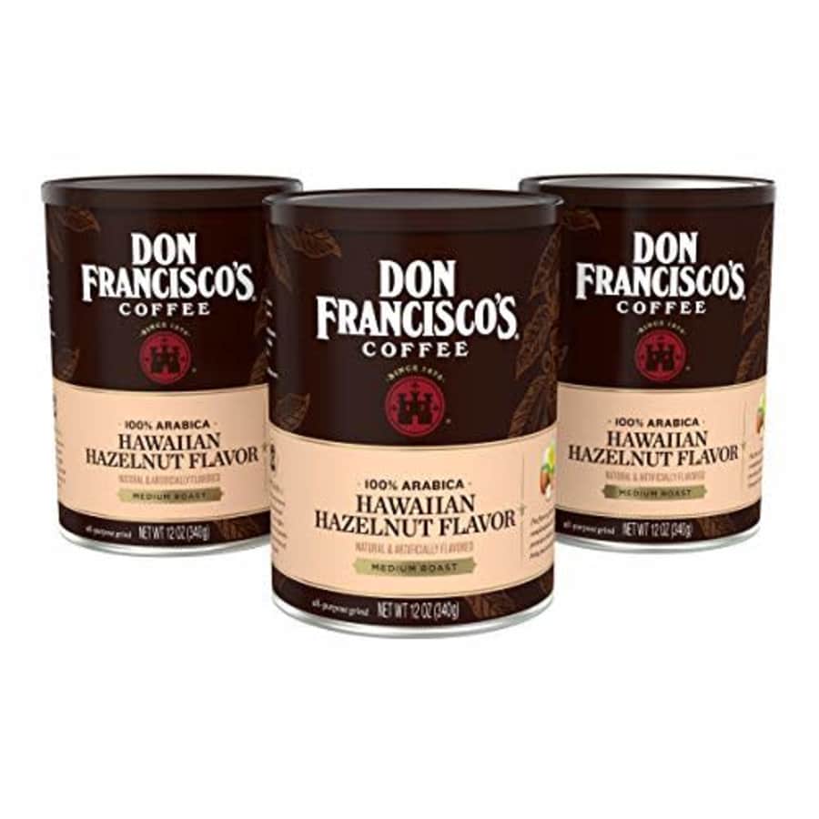 Don Francisco's Hawaiian Hazelnut Flavored Ground Coffee, 12 oz. (Pack of 3) for $19