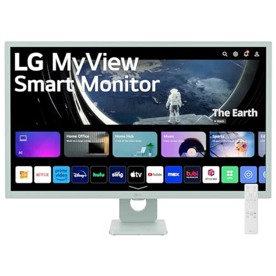 LG 32SR50F-G MyView Smart Monitor 32-Inch FHD (1920x1080) IPS Display, webOS 23, HDR 10, 5Wx2 for $190