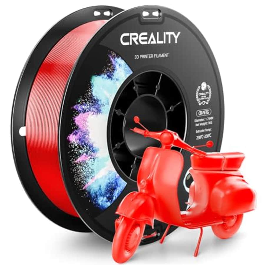 CREALITY PETG Filament 1.75mm 3D Printer Filament, 1kg (2.2lb) Neatly Wound Spool, Dimensional for $17 CREALITY PETG Filament 1.75mm 3D Printer Filament, 1kg (2.2lb) Neatly Wound Spool, Dimensional for $17