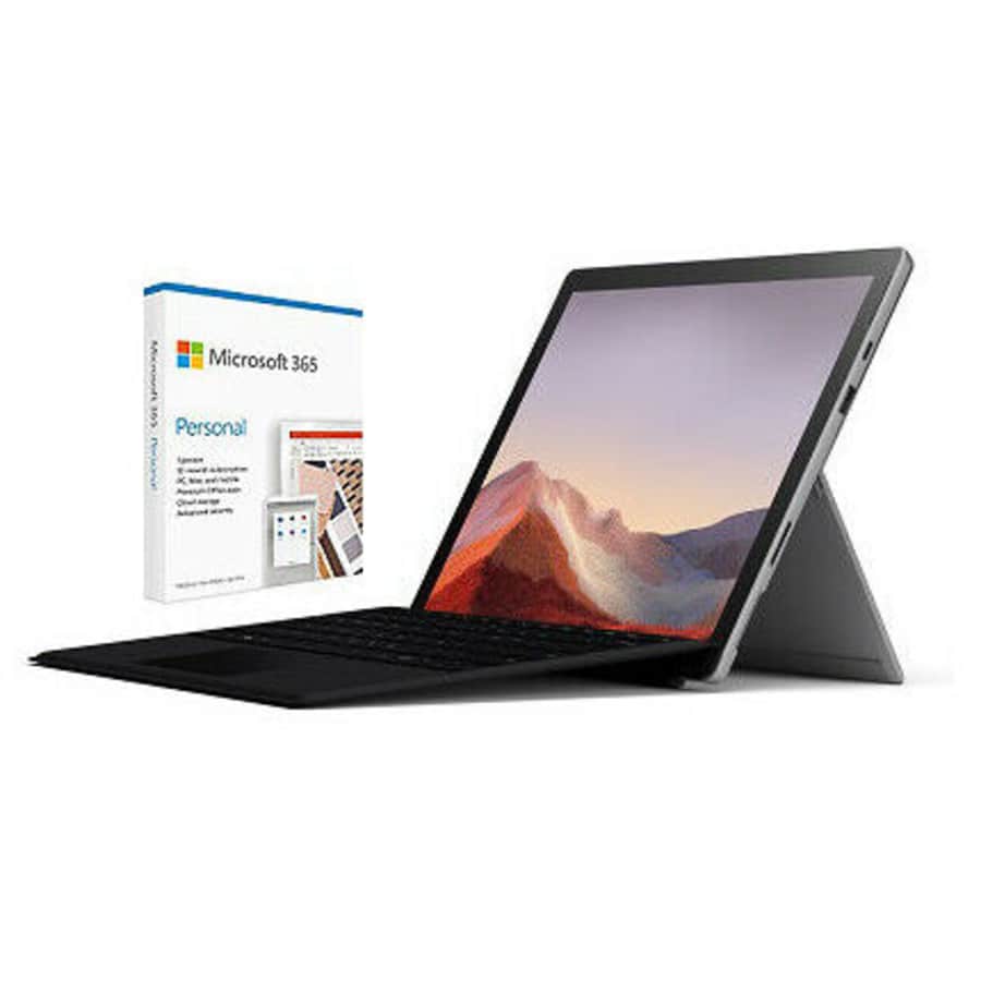 Microsoft Surface Pro 7 10th-Gen. i5 12.3" 128GB Windows Tablet w/ Type Cover + 1yr Microsoft 365 for $729