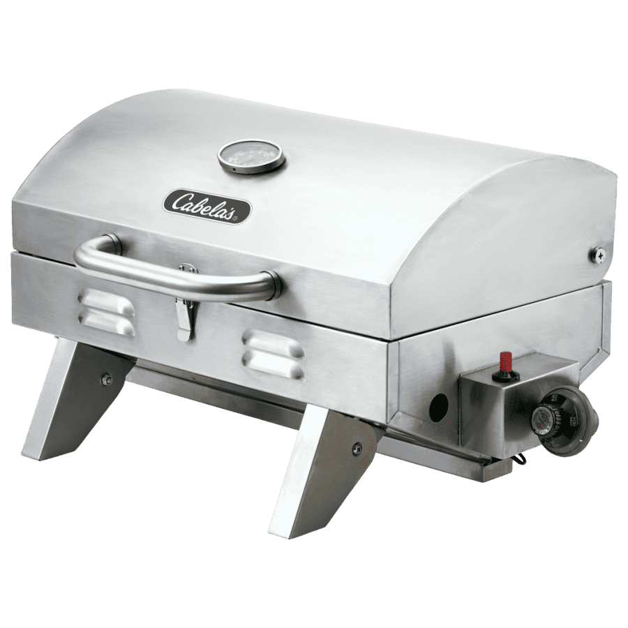 Cabela's Stainless Steel Tabletop Propane Grill for $100