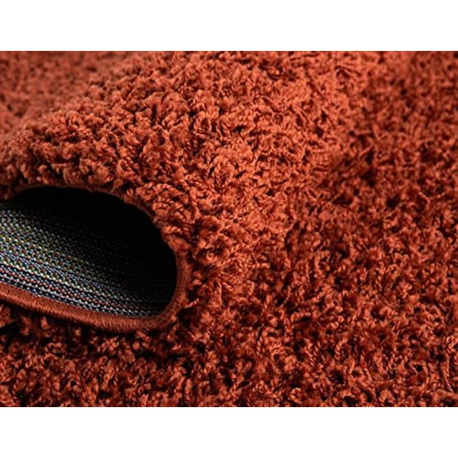 Unique Loom Solid Shag Collection Area Rug (3' 3" x 5' 3" Oval, Terracotta) for $34 Unique Loom Solid Shag Collection Area Rug (3' 3" x 5' 3" Oval, Terracotta) for $34