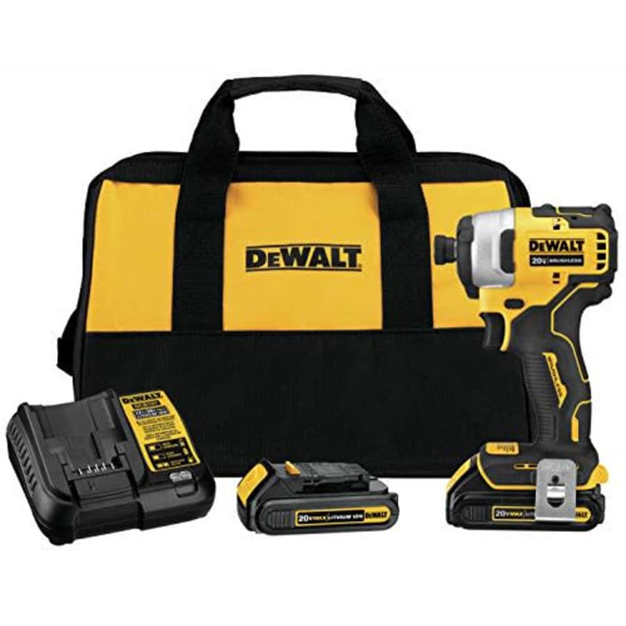 DeWalt Atomic 20V MAX BL Li-Ion 1/4" Impact Driver Kit for $98 DeWalt Atomic 20V MAX BL Li-Ion 1/4" Impact Driver Kit for $98