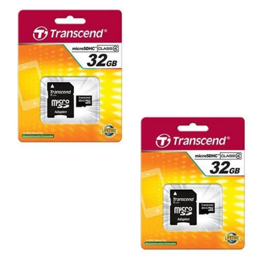 Transcend Vtech Kidizoom Action Cam Digital Camera Memory Card 2 x 32GB microSDHC Memory Card with SD Adapter for $19 Transcend Vtech Kidizoom Action Cam Digital Camera Memory Card 2 x 32GB microSDHC Memory Card with SD Adapter for $19