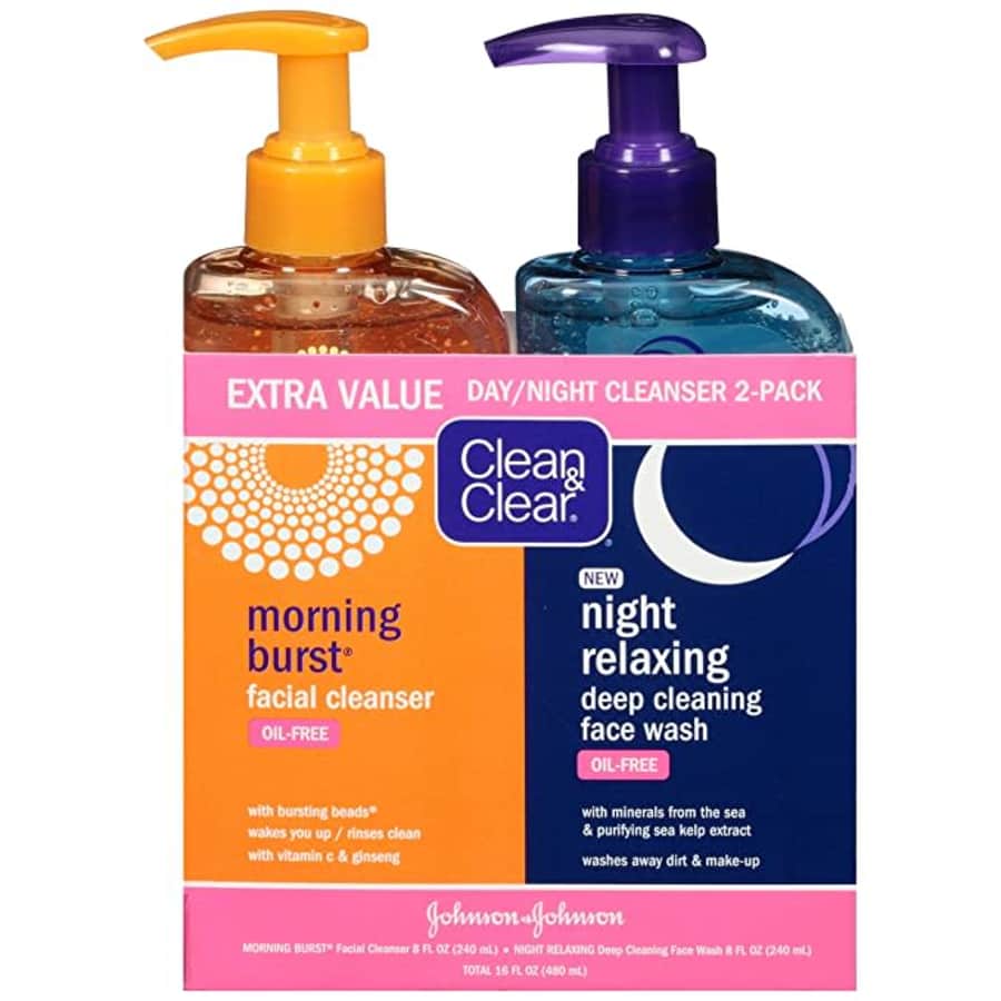 Clean & Clear Day and Night Face Cleanser 8-oz. 2-Pack for $10