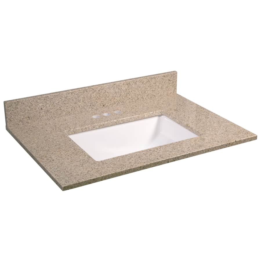 Design House 31" Single Bowl Granite Vanity Top w/ Rectangular Basin for $158 Design House 31" Single Bowl Granite Vanity Top w/ Rectangular Basin for $158