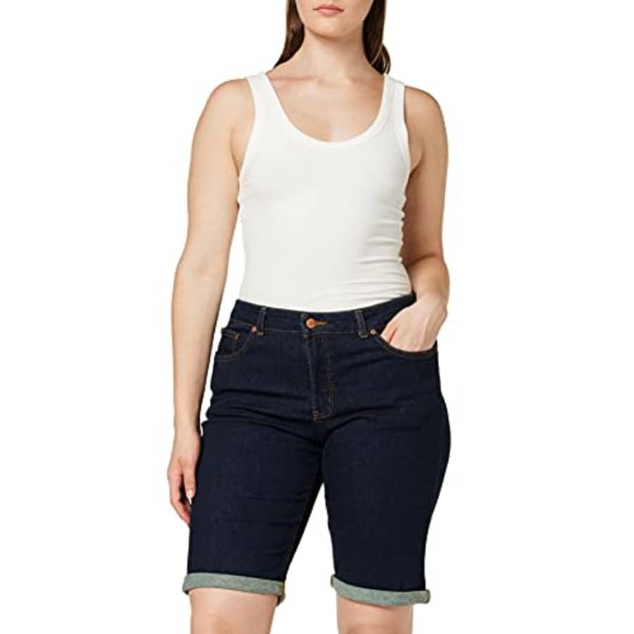 Dickies Women's Perfect Shape Denim Bermuda Shorts, Rinsed Indigo Blue, 8 for $29 Dickies Women's Perfect Shape Denim Bermuda Shorts, Rinsed Indigo Blue, 8 for $29