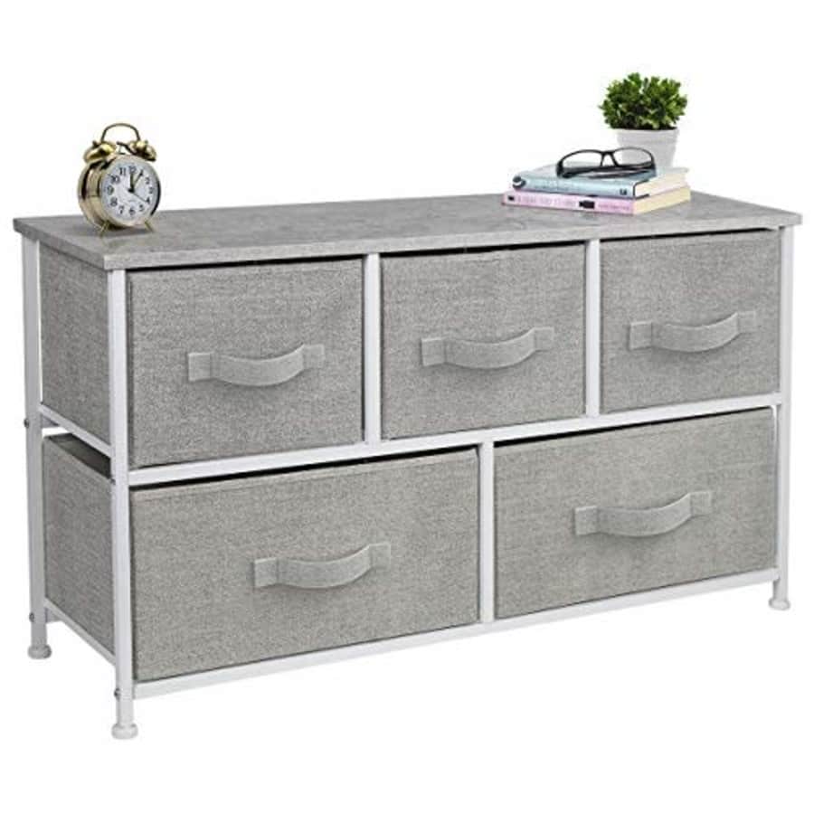 Sorbus Dresser with 5 Drawers - Furniture Storage Chest Tower Unit for Bedroom, Hallway, Closet, for $47 Sorbus Dresser with 5 Drawers - Furniture Storage Chest Tower Unit for Bedroom, Hallway, Closet, for $47