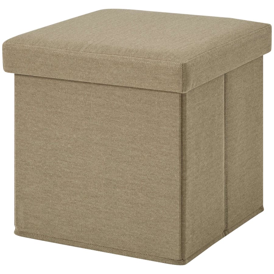 Mainstays Ultra Collapsible Collapsible Storage Ottoman for $10 Mainstays Ultra Collapsible Collapsible Storage Ottoman for $10