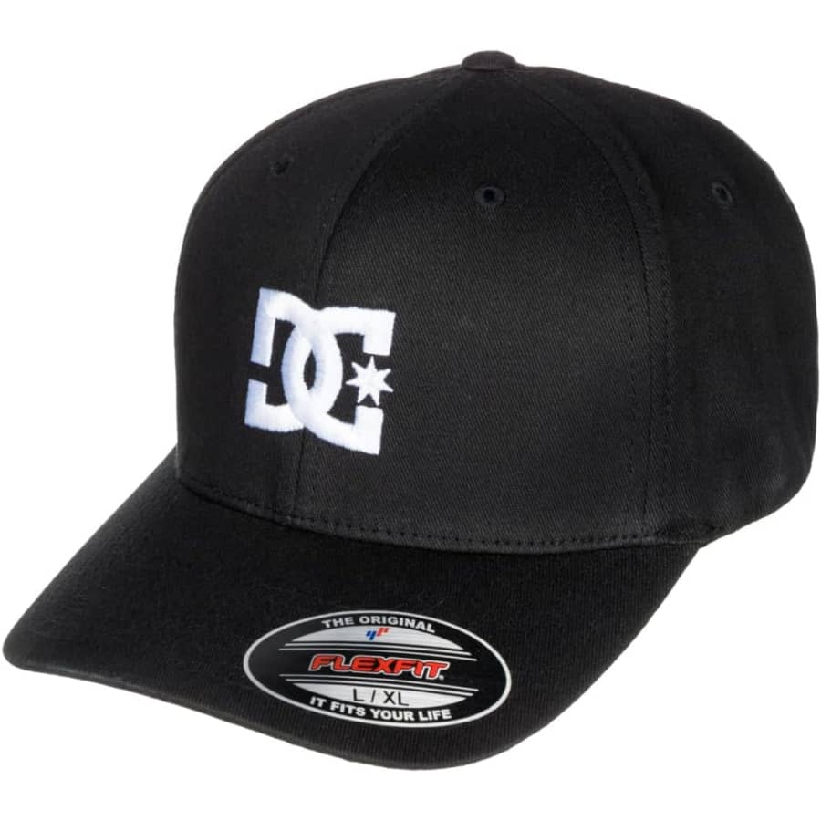 DC Men's Cap Star Flexfit Curve Brim Hat for $18 DC Men's Cap Star Flexfit Curve Brim Hat for $18