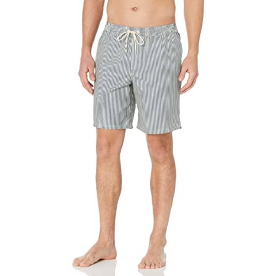 Quiksilver Waterman Men's Standard Volley Swim Trunk Bathing Suit, Ensign Blue Deck Stripe, XL for $26 Quiksilver Waterman Men's Standard Volley Swim Trunk Bathing Suit, Ensign Blue Deck Stripe, XL for $26