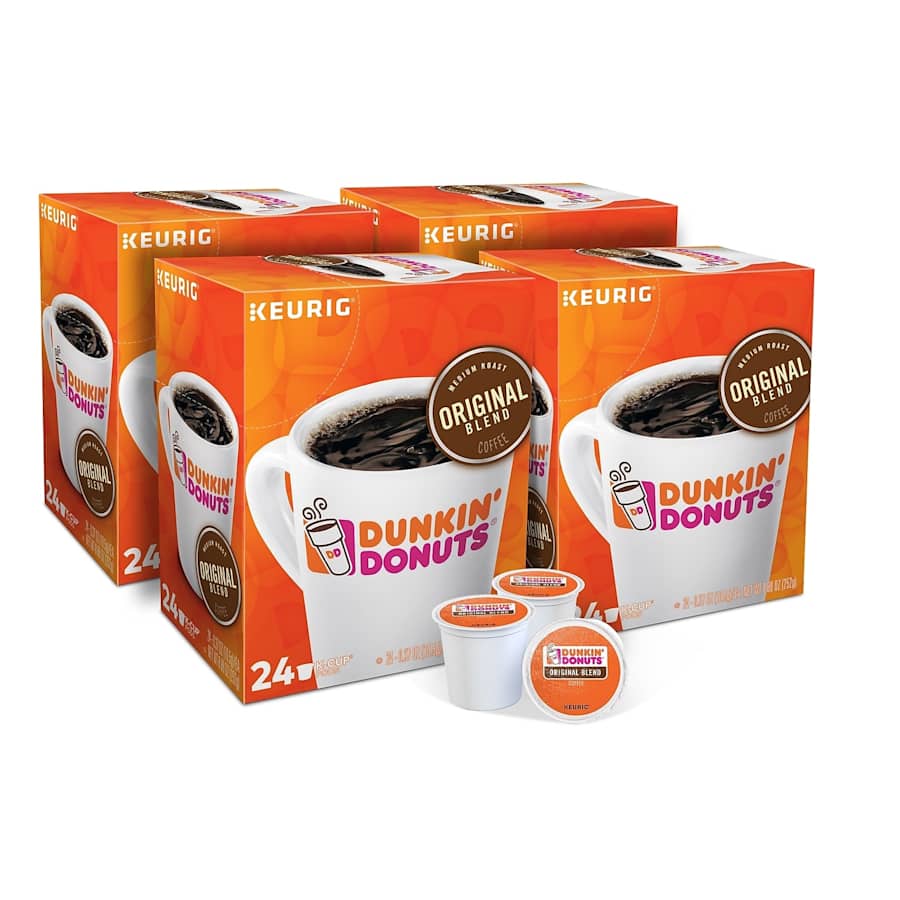 Dunkin Donuts Original Blend Coffee K-Cup 24-Pack for $40 Dunkin Donuts Original Blend Coffee K-Cup 24-Pack for $40