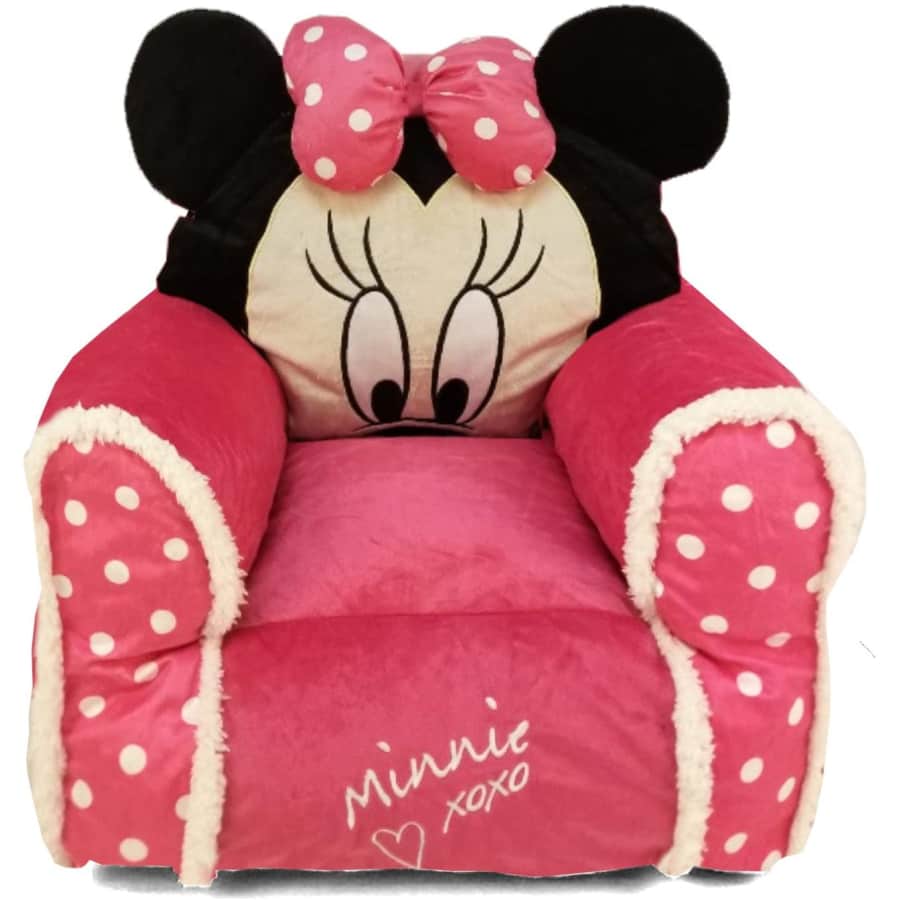 Idea Nuova Disney Minnie Mouse Bean Bag Chair for $48