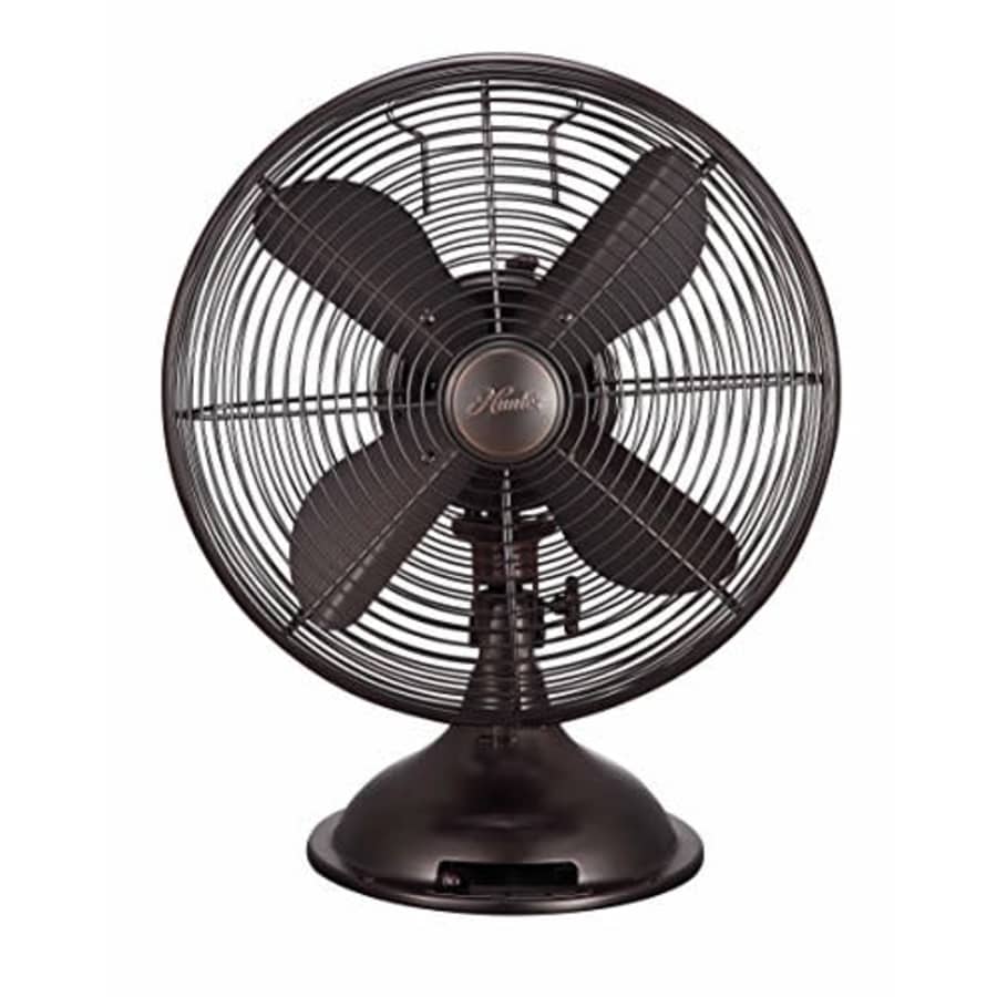 HUNTER Retro Table Fan, 12", Onyx Copper for $90