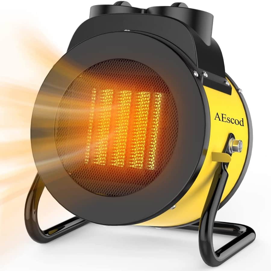 AEscod 1,500W Portable Ceramic Space Heater for $44