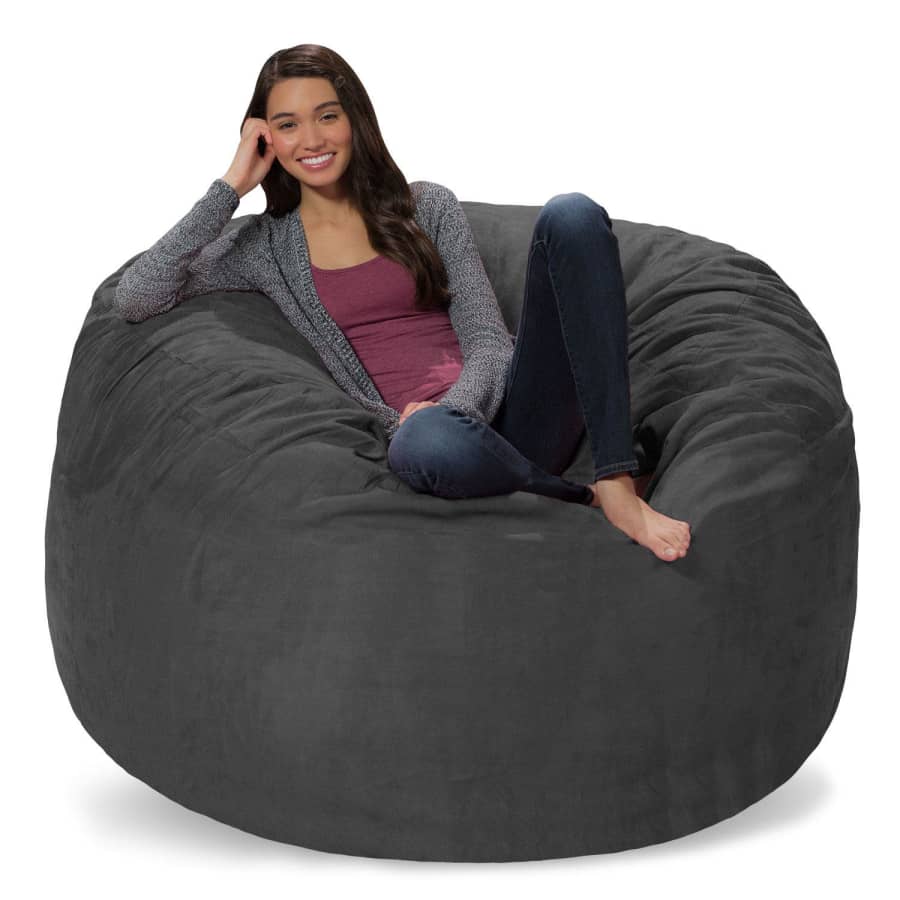 Comfy Sacks 5-Foot Microsuede Memory Foam Bean Bag Chair for $120 for members Comfy Sacks 5-Foot Microsuede Memory Foam Bean Bag Chair for $120 for members