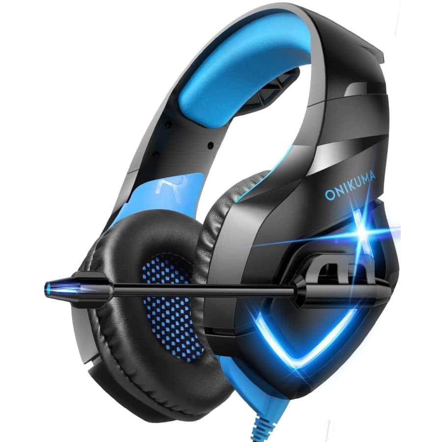 Onikuma Wired Over Ear Gaming Headset with Mic for $14