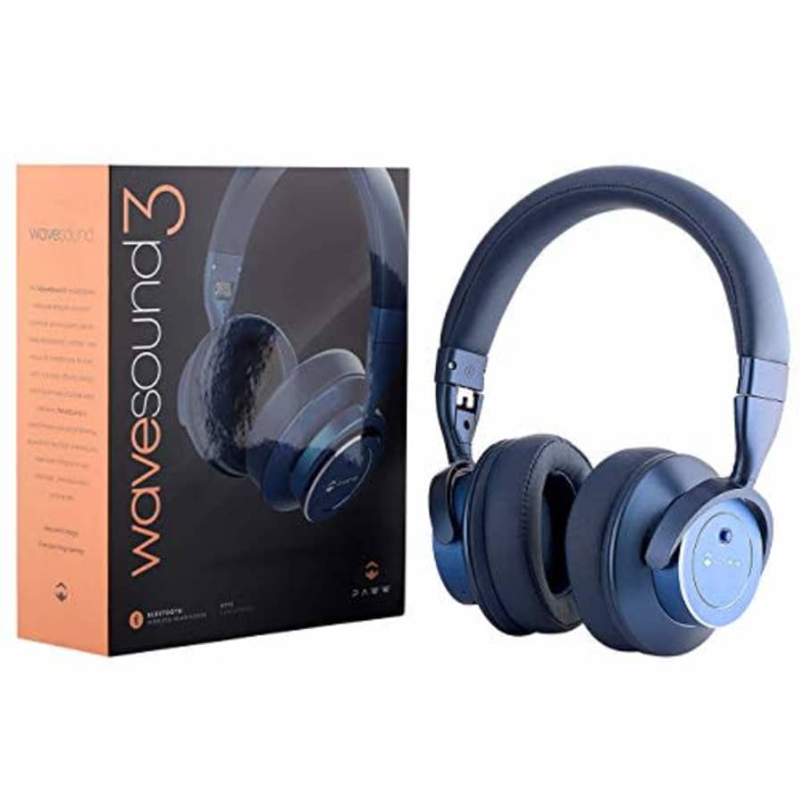 Paww WS3 [2019 Upgrade] Bluetooth 5.0 Wireless Active Noise Cancelling Over Ear Headphones w/Mic, for $50