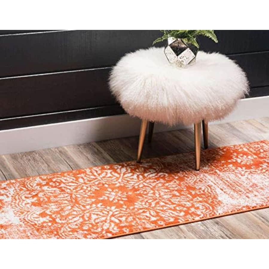 Unique Loom Sofia Traditional Area Rug, 2' 0 x 6' 7, Orange for $39