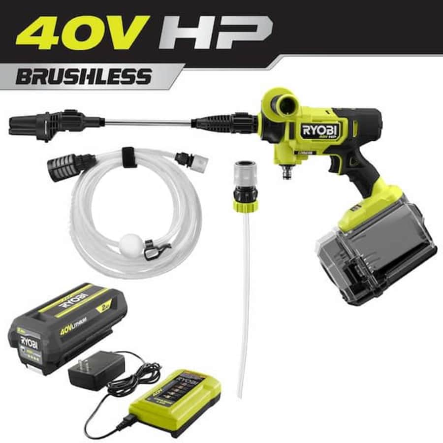 Ryobi 40V HP Brushless EZClean 600 PSI Cordless Cold Water Power Cleaner for $129 Ryobi 40V HP Brushless EZClean 600 PSI Cordless Cold Water Power Cleaner for $129