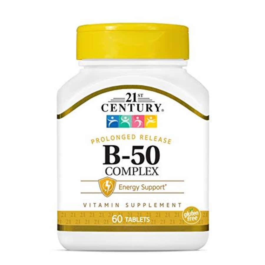 21st Century B 50 Complex Prolonged Release Tablets, 60 Count (Pack of 1) for $9 21st Century B 50 Complex Prolonged Release Tablets, 60 Count (Pack of 1) for $9