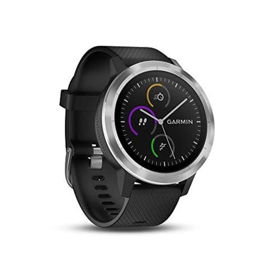 Smartwatch GARMIN Vivoactive 3 1,2in GPS Waterproof 5 ATM Glonass Black Stainless Steel (Renewed) for $130