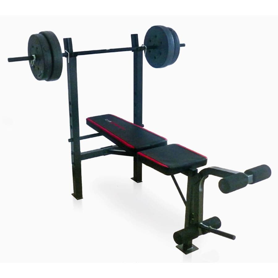 Cap Barbell CAP Strength Adjustable Weight Bench w/ 90-lb. Weight Set for $145