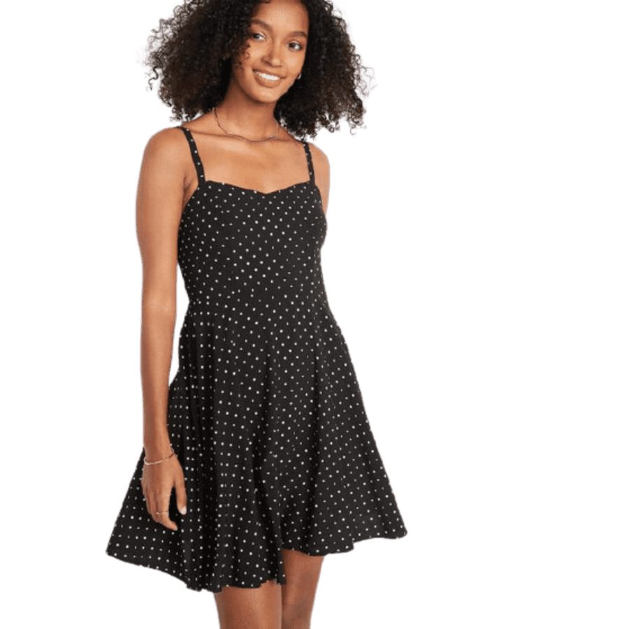Old Navy Women's Fit & Flare Cami Mini Dress for $9.75 in cart