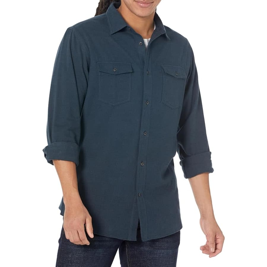 Amazon Essentials Men's Regular-Fit Long-Sleeve Two-Pocket Flannel Shirt for $6 Amazon Essentials Men's Regular-Fit Long-Sleeve Two-Pocket Flannel Shirt for $6