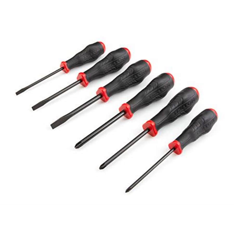 TEKTON Phillips/Slotted High-Torque Screwdriver Set, 6-Piece (#1-#3, 3/16-5/16 in.) | DRV41213 for $23